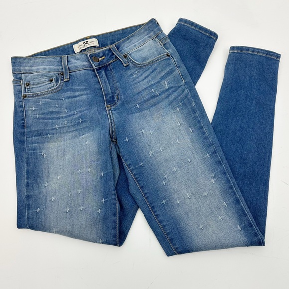 Hammer Jeans Women’s Light Wash Skinny Jeans – Subtle Distressed Pattern Size 7 - Picture 13 of 13